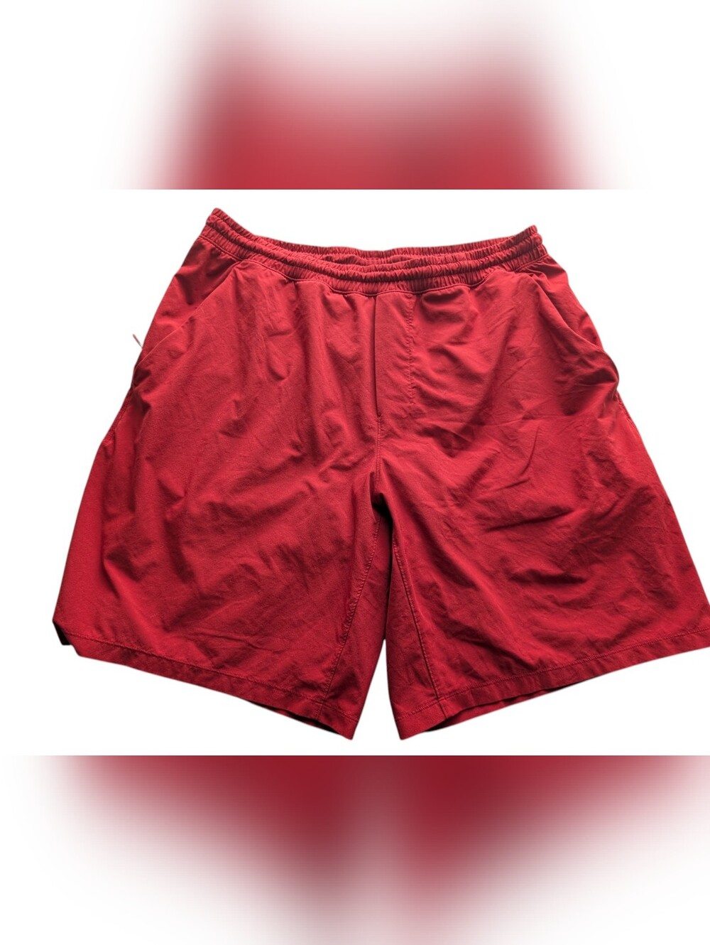Lululemon Men's Pace Breaker Shorts Lined Performance Running Athletic Large Red - Picture 2 of 8